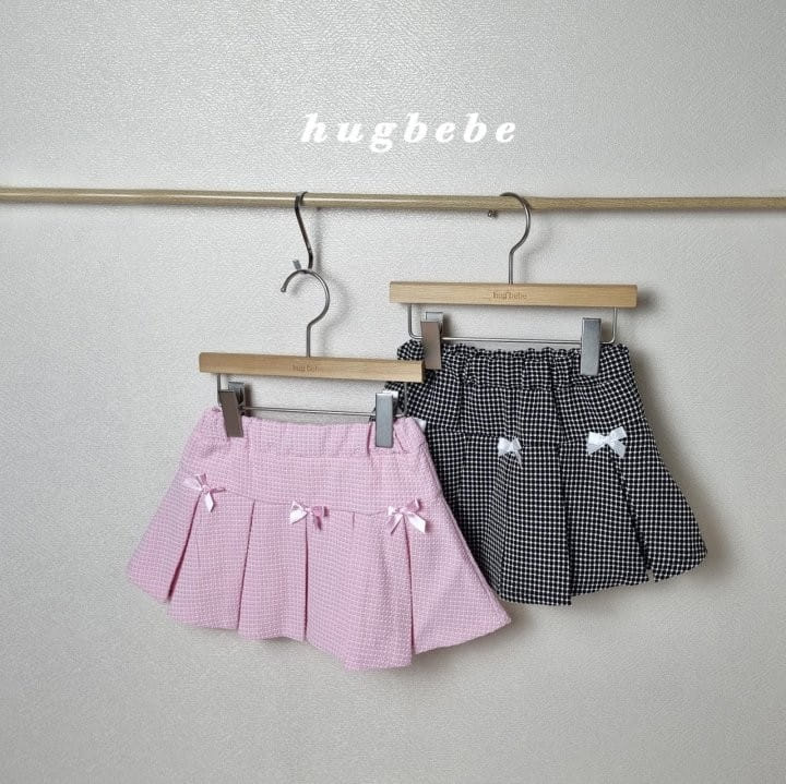 Hug Bebe - Korean Children Fashion - #kidzfashiontrend - Ribbon Wrinkle Skirt