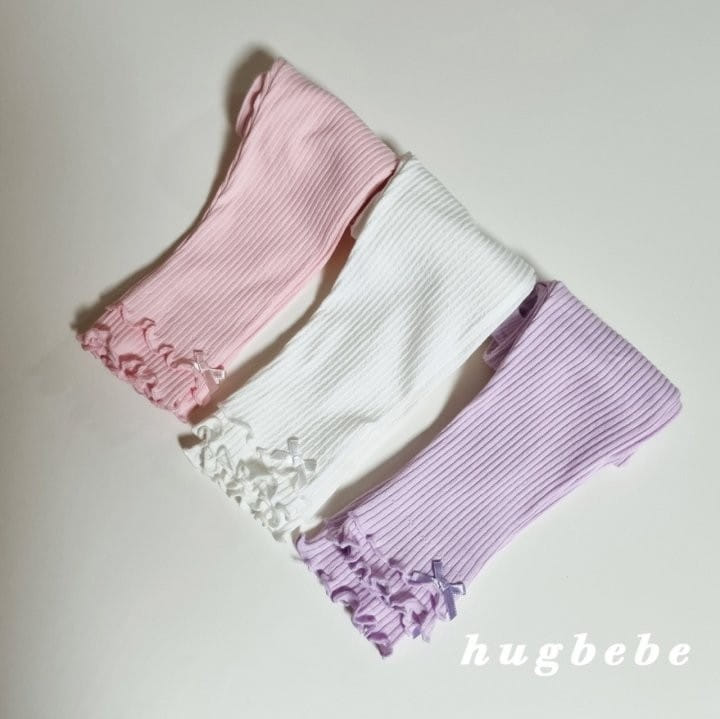 Hug Bebe - Korean Children Fashion - #littlefashionista - Soft Rib Ribbon Leggings