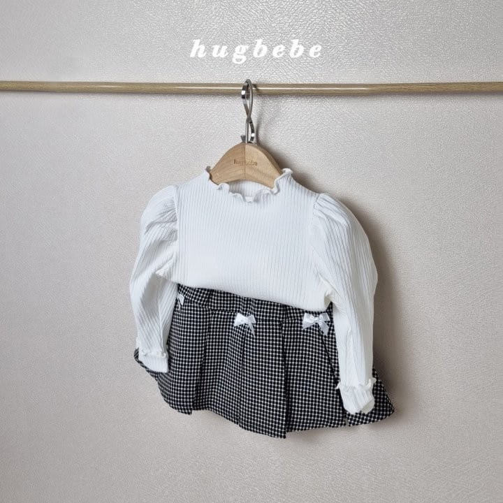 Hug Bebe - Korean Children Fashion - #littlefashionista - Ribbon Wrinkle Skirt - 4
