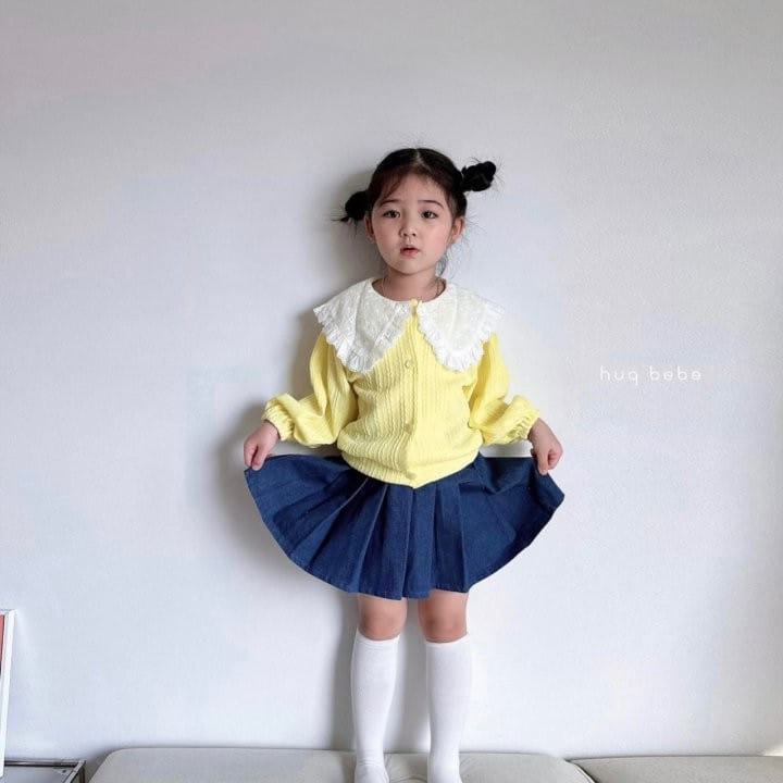 Hug Bebe - Korean Children Fashion - #minifashionista - Denim Pleats Skirt - 6