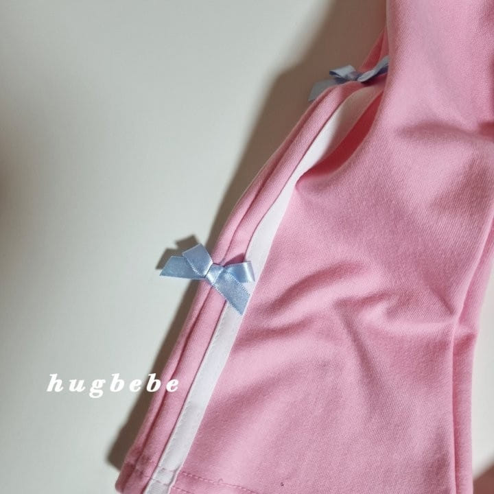 Hug Bebe - Korean Children Fashion - #prettylittlegirls - Ribbon Bear Top Bottom Set - 11