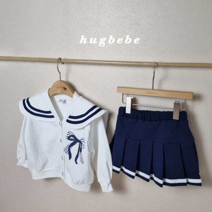 Hug Bebe - Korean Children Fashion - #stylishchildhood - Tape Point Pleats Skirt - 8