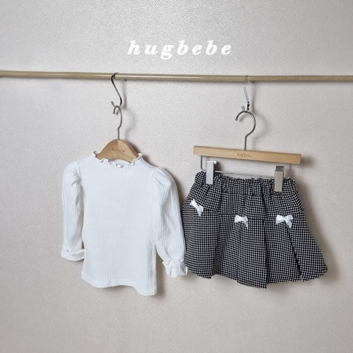 Hug Bebe - Korean Children Fashion - #todddlerfashion - Ribbon Wrinkle Skirt - 7