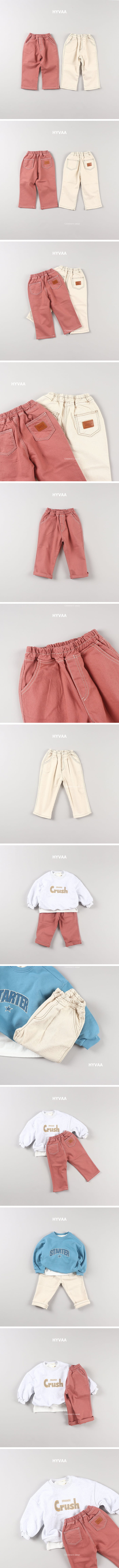 Hyvaa - Korean Children Fashion - #fashionkids - Patch Stitch Pants - 2
