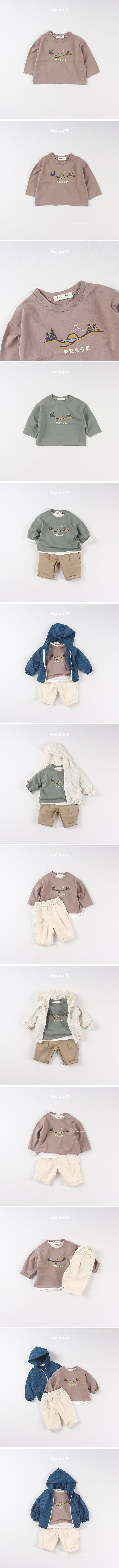 Hyvaa - Korean Children Fashion - #kidsstore - Silk Peace Tee - 2