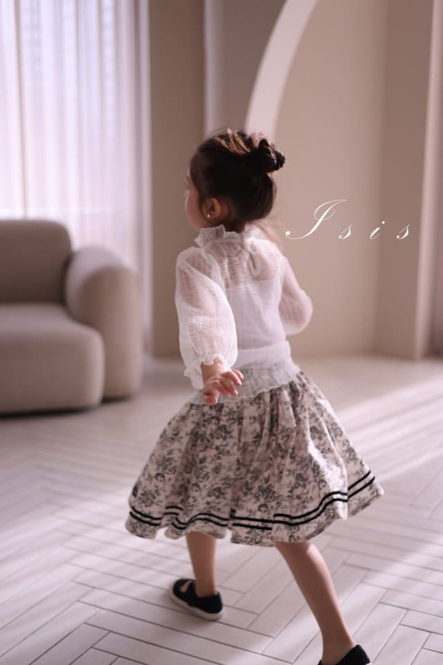 Isis - Korean Children Fashion - #childofig - Vertical Mesh Blouse - 5