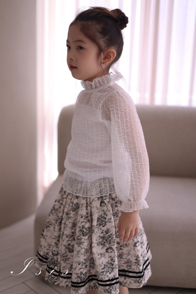 Isis - Korean Children Fashion - #childrensboutique - Vertical Mesh Blouse - 6