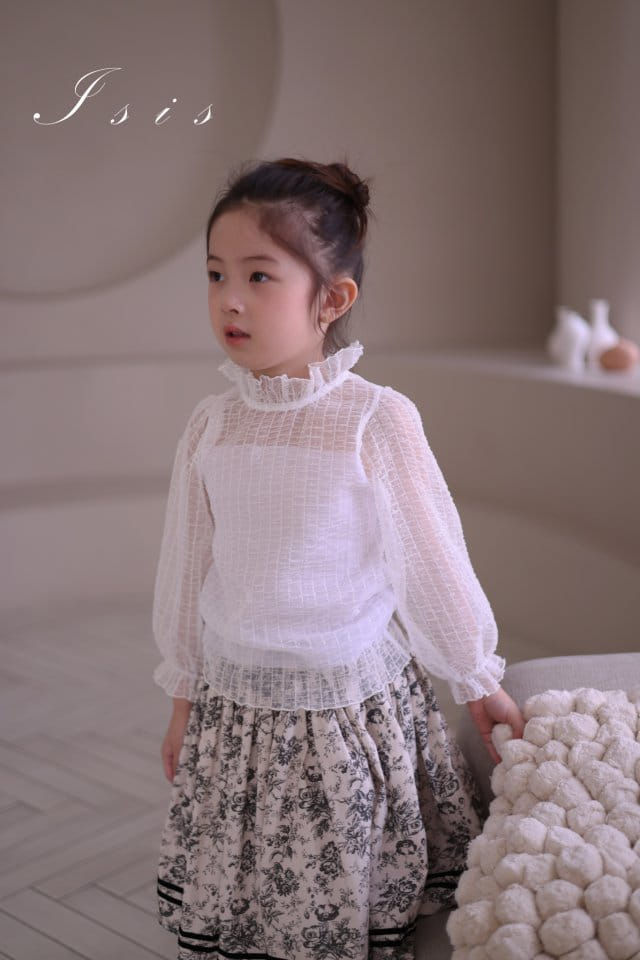 Isis - Korean Children Fashion - #designkidswear - Vertical Mesh Blouse - 7