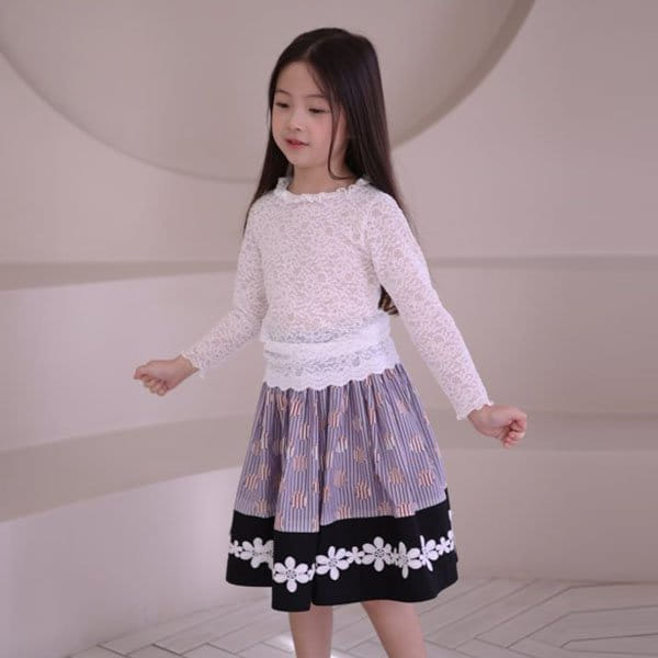 Isis - Korean Children Fashion - #designkidswear - Scarlet Lace Tee