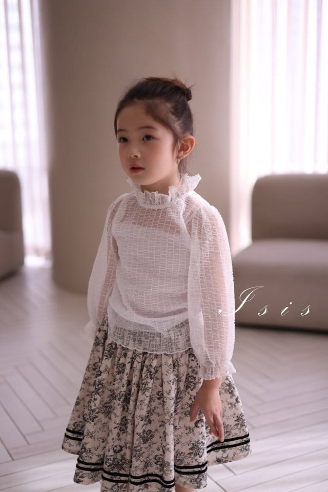 Isis - Korean Children Fashion - #discoveringself - Vertical Mesh Blouse - 8