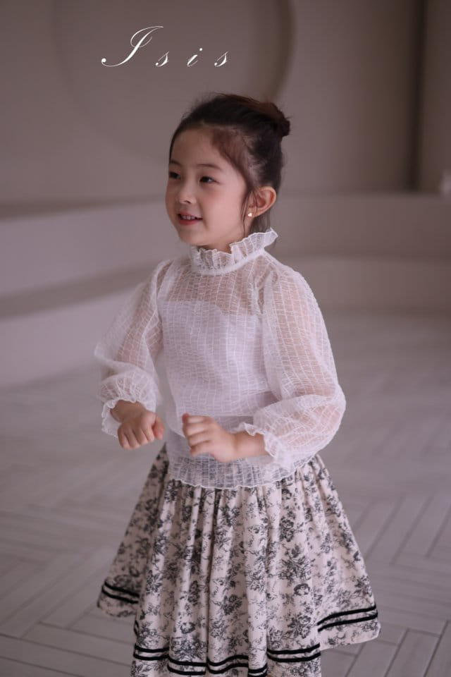 Isis - Korean Children Fashion - #kidsshorts - Vertical Mesh Blouse - 10