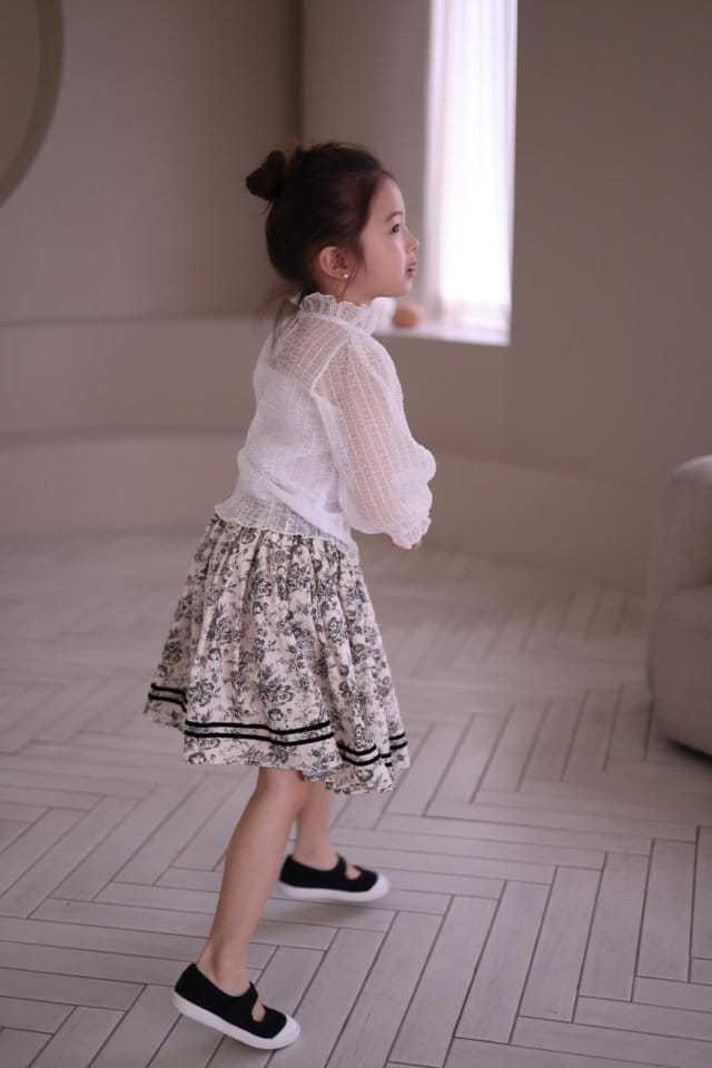 Isis - Korean Children Fashion - #kidsstore - Vertical Mesh Blouse - 11