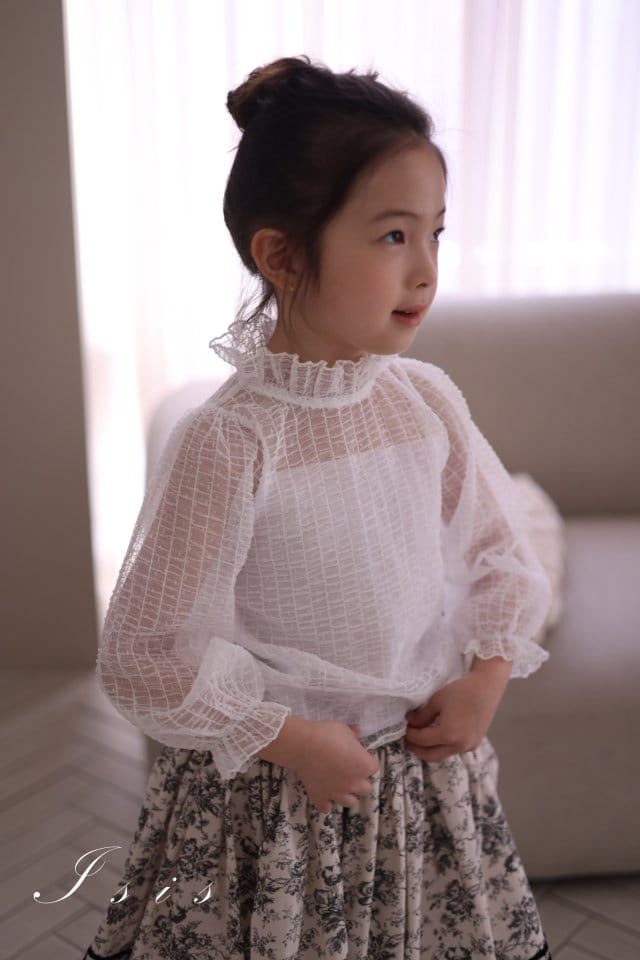 Isis - Korean Children Fashion - #prettylittlegirls - Vertical Mesh Blouse