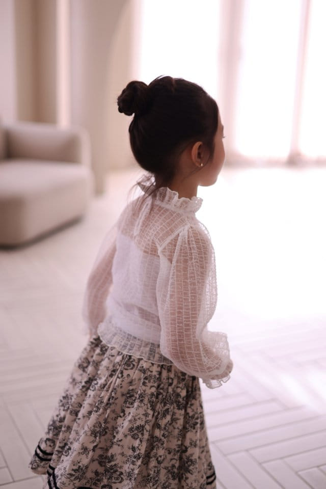 Isis - Korean Children Fashion - #toddlerclothing - Vertical Mesh Blouse - 4