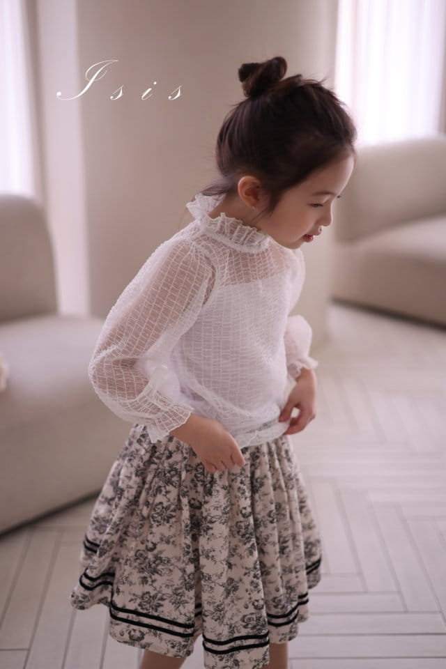 Isis - Korean Children Fashion - #todddlerfashion - Vertical Mesh Blouse - 2