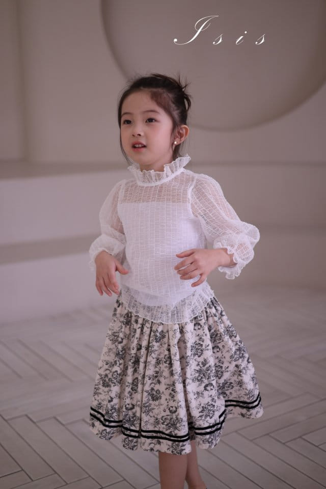 Isis - Korean Children Fashion - #toddlerclothing - Vertical Mesh Blouse - 3