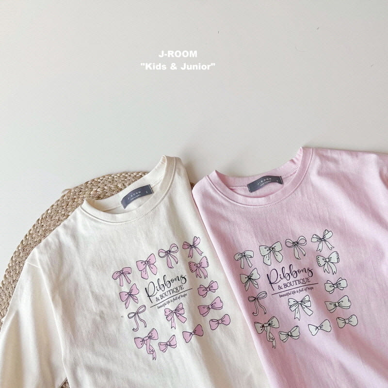 J-Room - Korean Children Fashion - #Kfashion4kids - Ribbon Bio Washing Tee - 2
