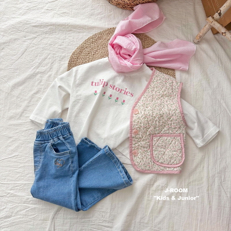 J-Room - Korean Children Fashion - #stylishchildhood - Flower Piping Vest - 4