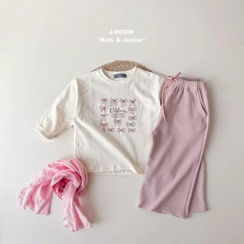 J-Room - Korean Children Fashion - #childofig - Ribbon Bio Washing Tee - 7