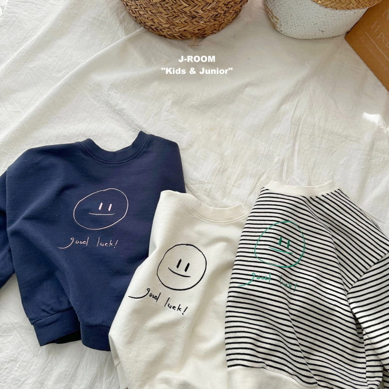 J-Room - Korean Children Fashion - #kidsshorts - Good Luck Embroidery Sweatshirt - 2