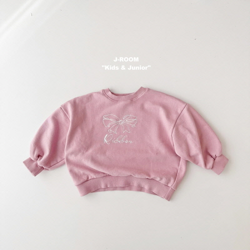 J-Room - Korean Children Fashion - #minifashionista - Ribbon Embroidery Sweatshirt - 7