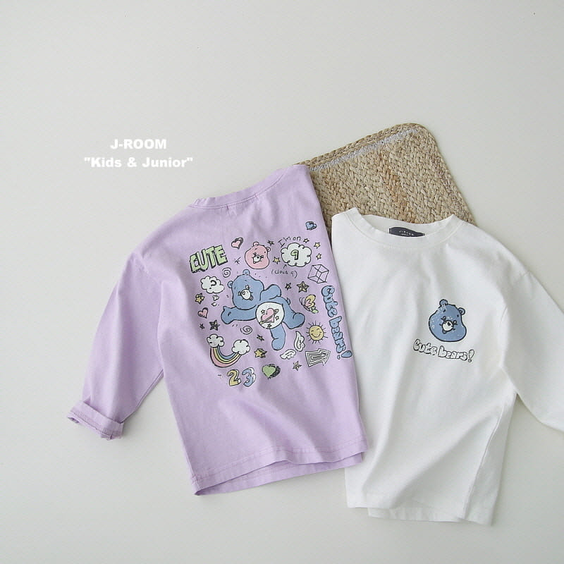 J-Room - Korean Children Fashion - #prettylittlegirls - Color Bear Tee - 2