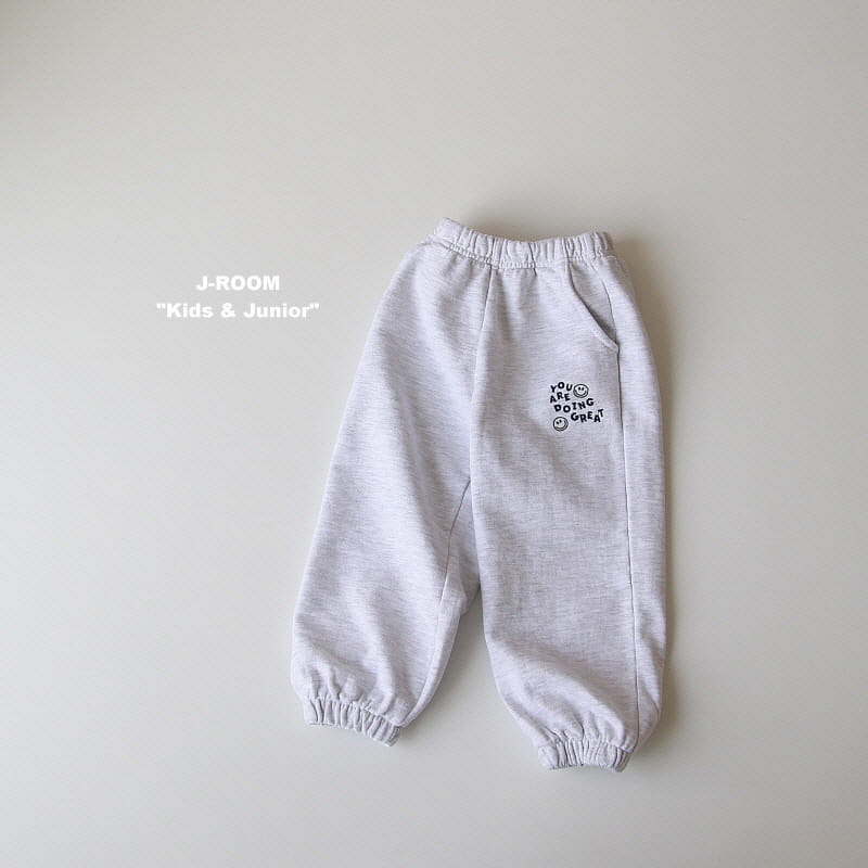 J-Room - Korean Children Fashion - #prettylittlegirls - Embroidery Jogger Pants - 9