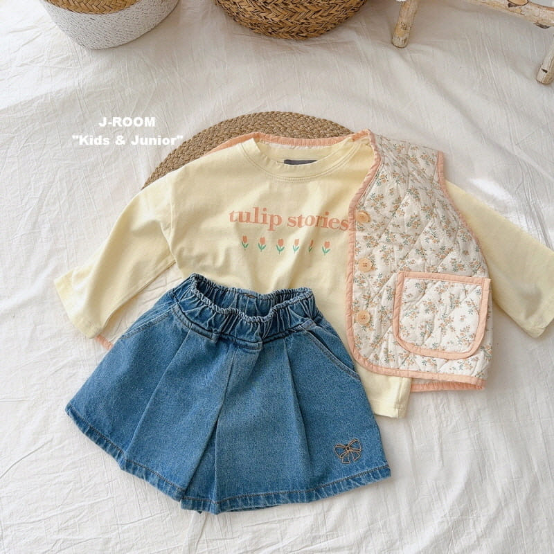J-Room - Korean Children Fashion - #toddlerclothing - Wrinkle Denim Skirt Pants - 8