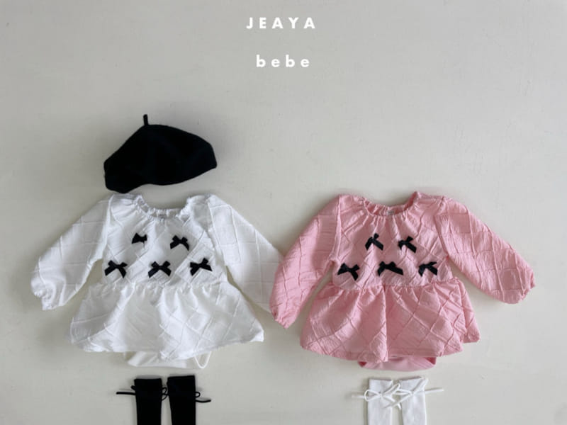 Jeaya & Mymi - Korean Baby Fashion - #babyboutique - Mini Ribbon One-Piece