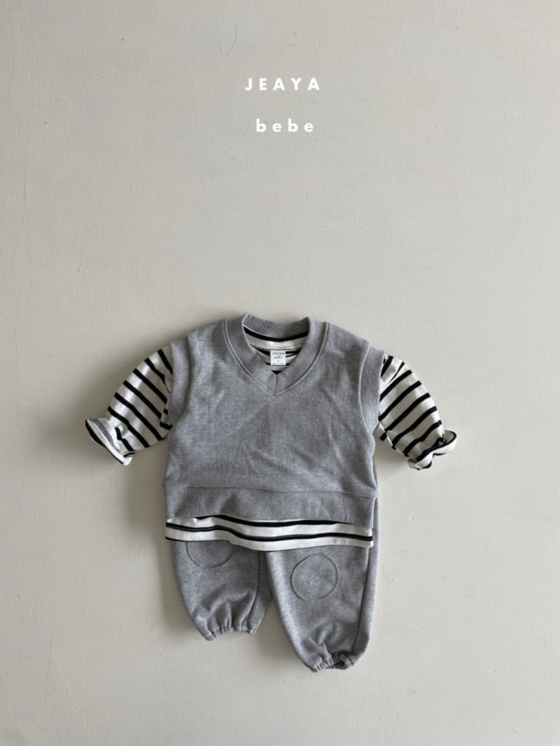 Jeaya & Mymi - Korean Baby Fashion - #babyboutiqueclothing - Soft Bbang Dduck Top Bottom Set - 3