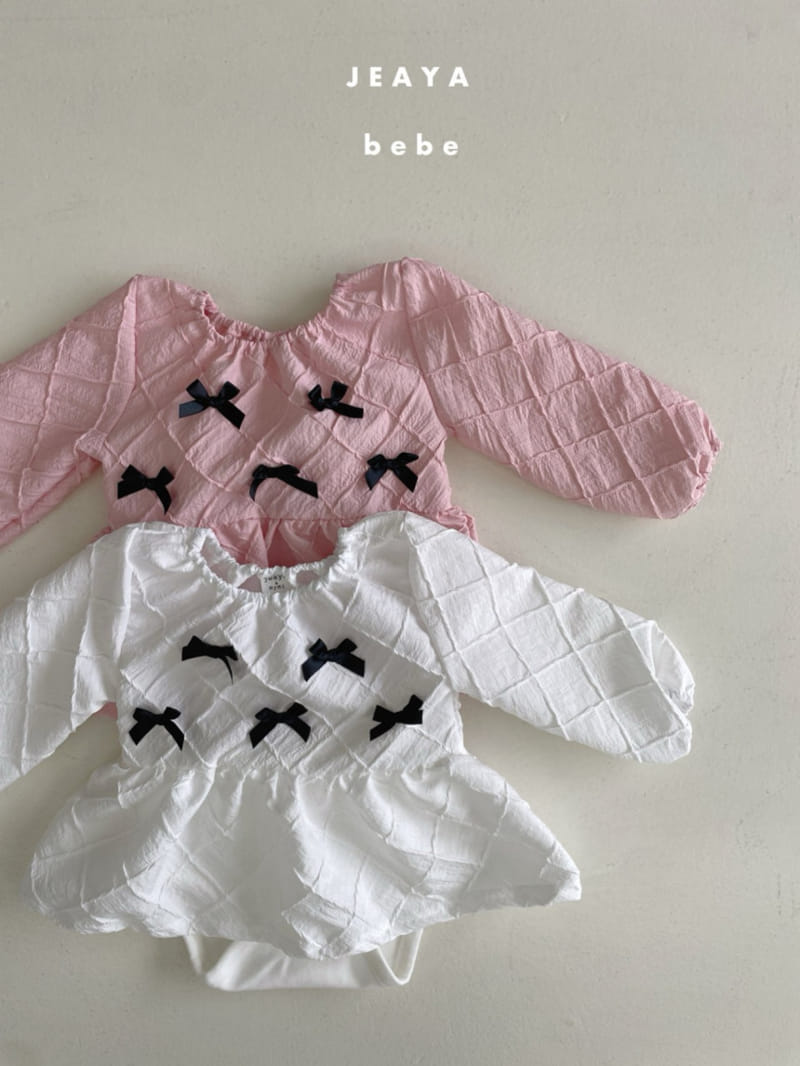 Jeaya & Mymi - Korean Baby Fashion - #babyfashion - Mini Ribbon One-Piece - 5