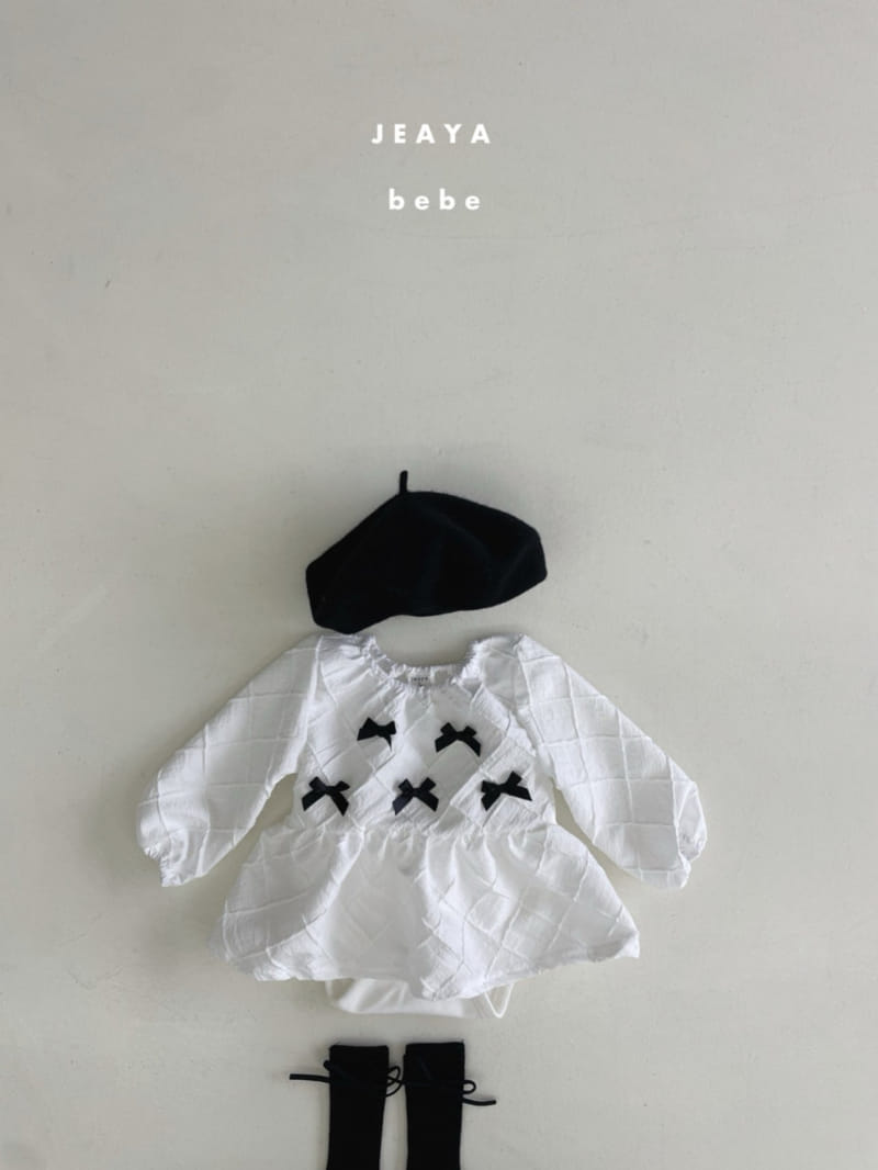 Jeaya & Mymi - Korean Baby Fashion - #babyfever - Mini Ribbon One-Piece - 6
