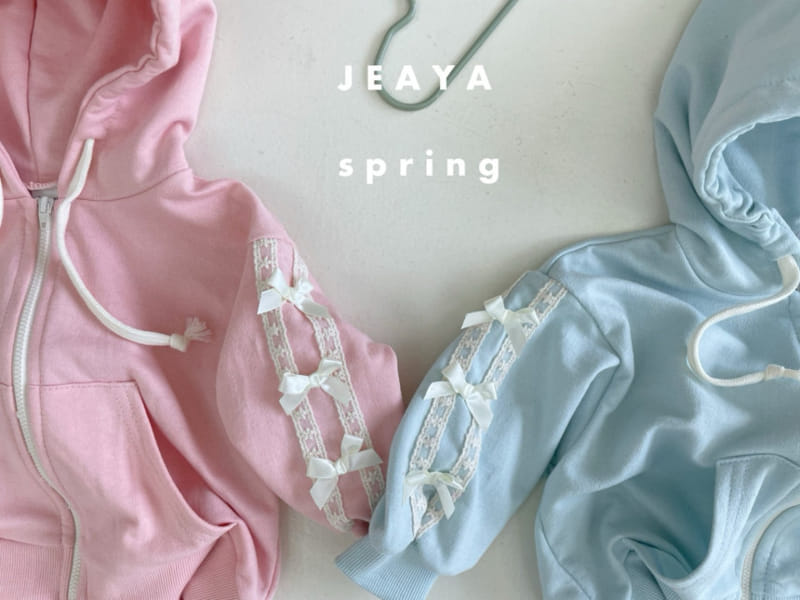 Jeaya & Mymi - Korean Baby Fashion - #babyfever - Lace Ribbon Hoody Jumper