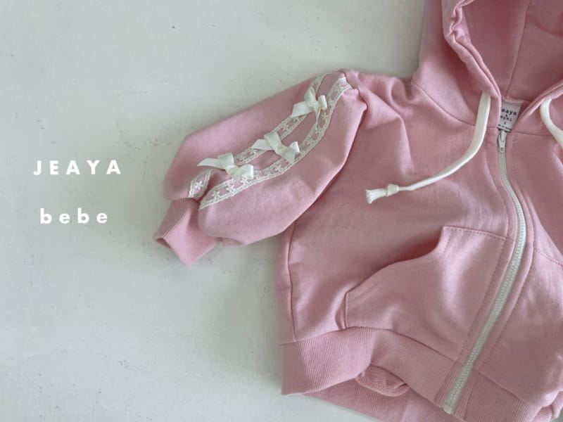Jeaya & Mymi - Korean Baby Fashion - #babyootd - Lace Ribbon Hoody Jumper - 5