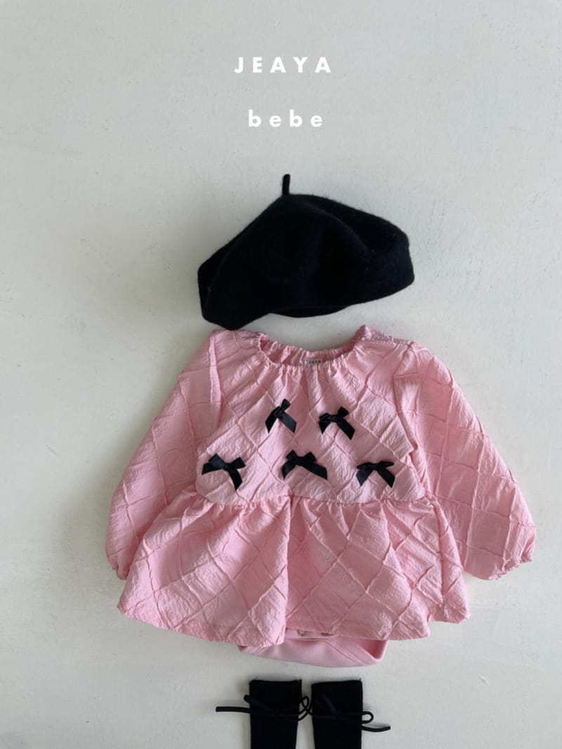 Jeaya & Mymi - Korean Baby Fashion - #babyoutfit - Mini Ribbon One-Piece - 11