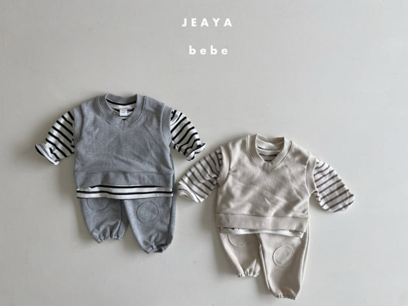 Jeaya & Mymi - Korean Baby Fashion - #babyoutfit - Soft Bbang Dduck Top Bottom Set - 11