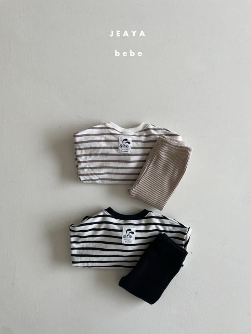 Jeaya & Mymi - Korean Baby Fashion - #onlinebabyshop - ST Rib Top Bottom Set