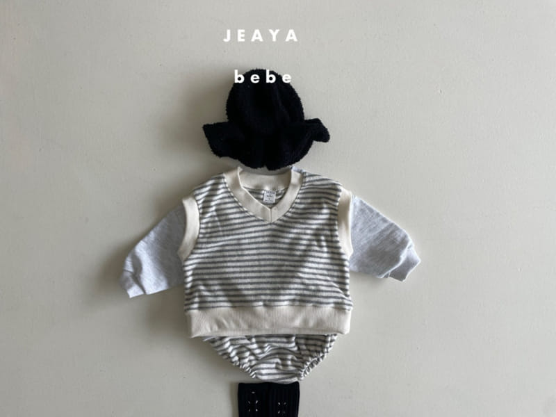 Jeaya & Mymi - Korean Baby Fashion - #onlinebabyshop - Terry Top Bottom Set - 4