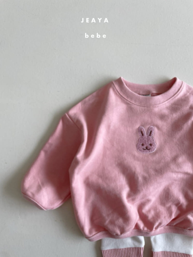 Jeaya & Mymi - Korean Baby Fashion - #smilingbaby - Friend Embroidery Top Bottom Set - 3