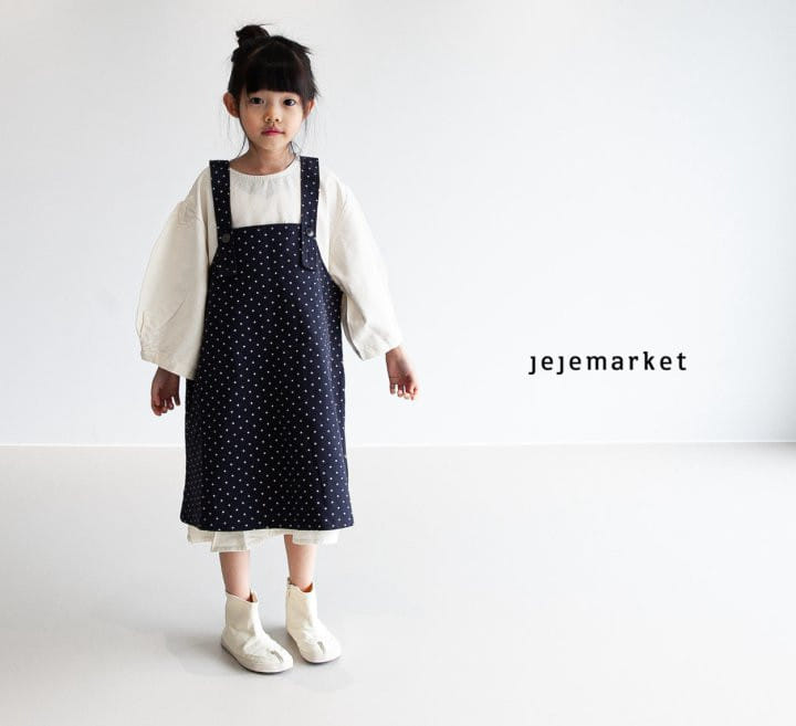 Jeje Market - Korean Children Fashion - #childofig - Dot Dungarees One-Piece