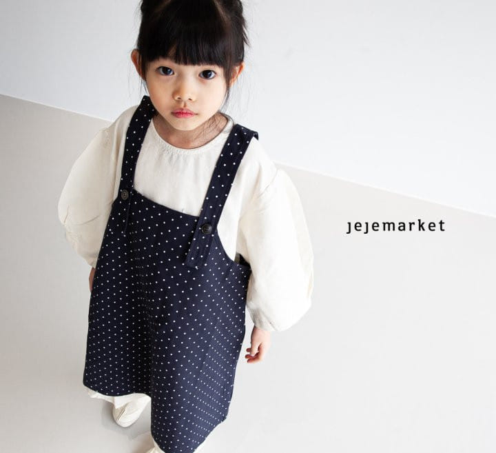 Jeje Market - Korean Children Fashion - #designkidswear - Dot Dungarees One-Piece - 4