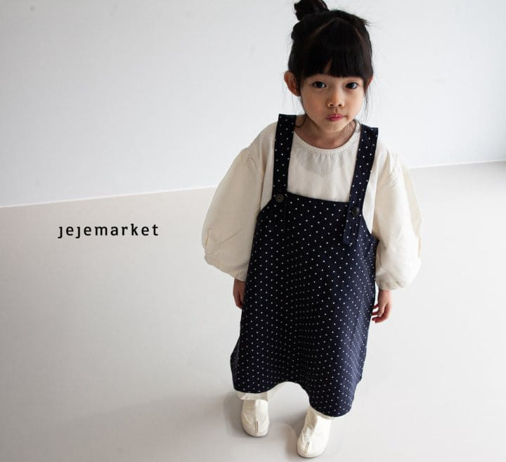 Jeje Market - Korean Children Fashion - #kidsshorts - Dot Dungarees One-Piece - 6