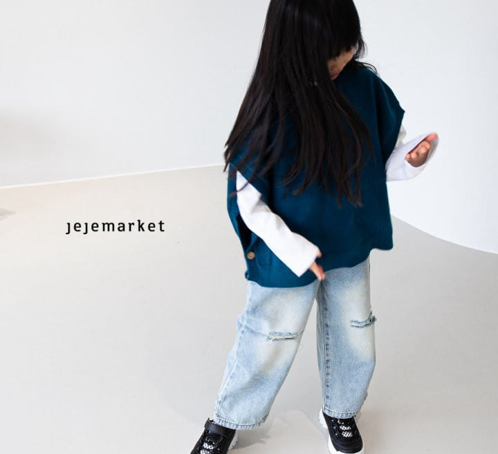 Jeje Market - Korean Children Fashion - #minifashionista - Gelato Knit Vest - 5