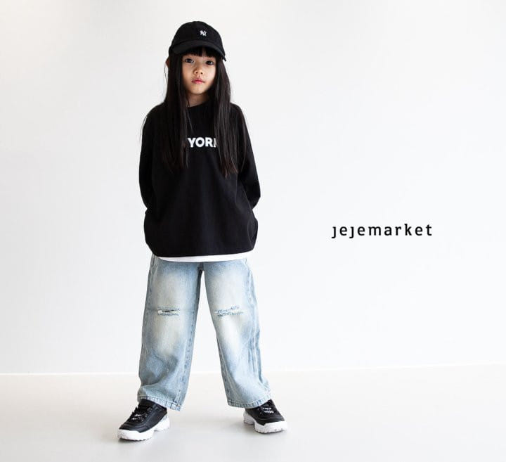 Jeje Market - Korean Children Fashion - #minifashionista - Milly Torn Denim Pants - 2