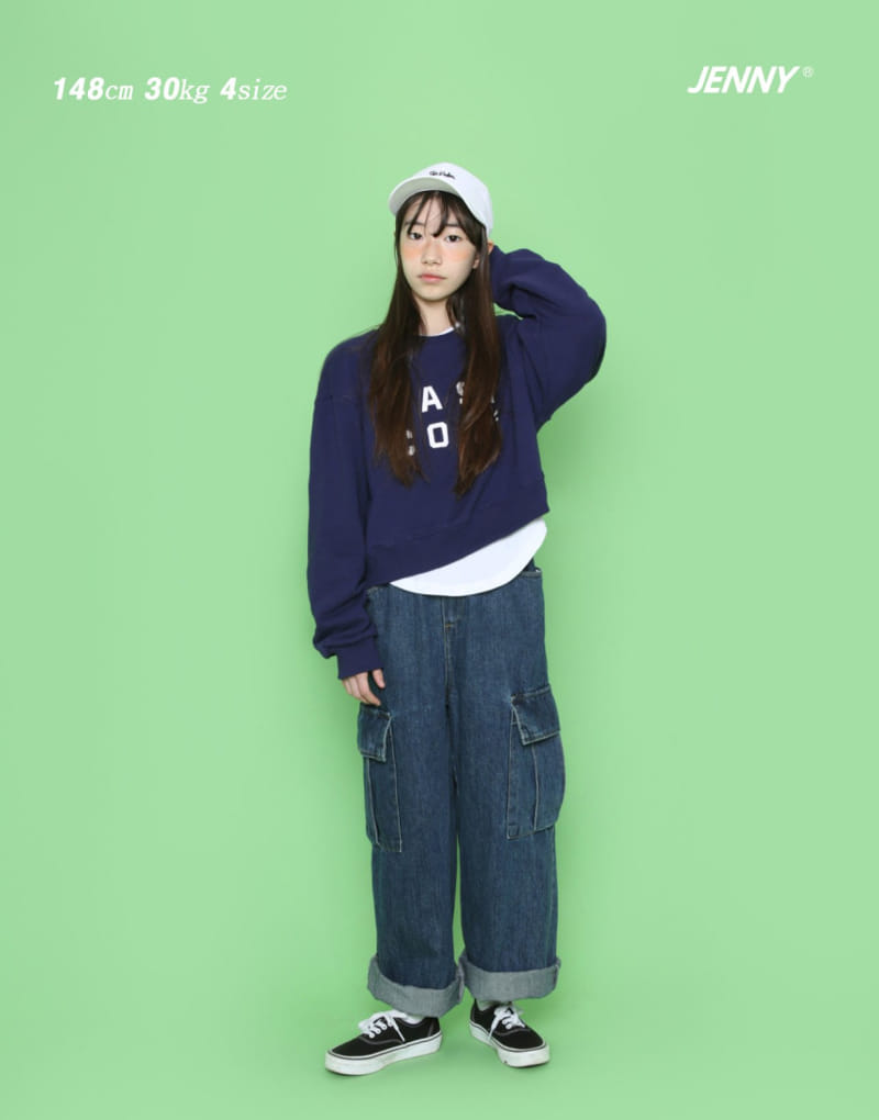 Jenny Basic - Korean Children Fashion - #Kfashion4kids - Denim Cargo Pants - 2