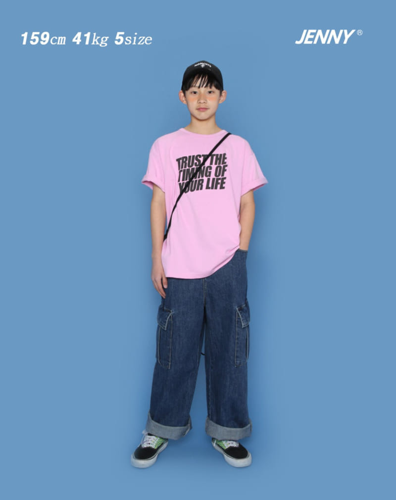 Jenny Basic - Korean Children Fashion - #childofig - Denim Cargo Pants - 10