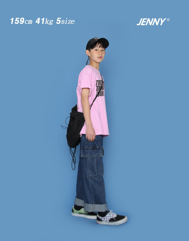 Jenny Basic - Korean Children Fashion - #childrensboutique - Denim Cargo Pants - 11