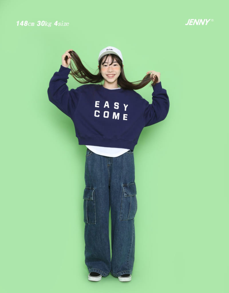 Jenny Basic - Korean Children Fashion - #littlefashionista - Denim Cargo Pants - 4