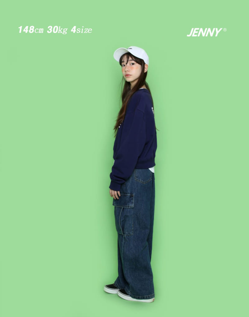 Jenny Basic - Korean Children Fashion - #minifashionista - Denim Cargo Pants - 5