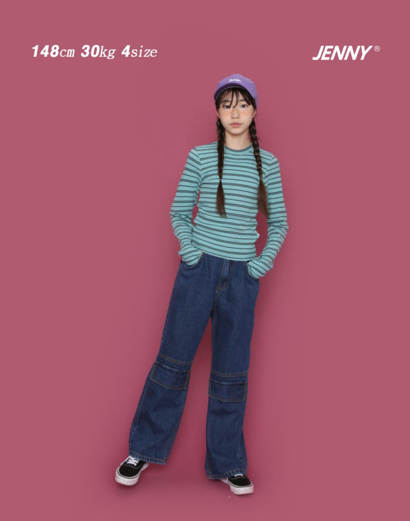 Jenny Basic - Korean Children Fashion - #prettylittlegirls - Hoho Denim Pants - 8